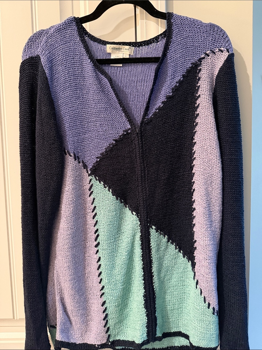 Coldwater Creek zip Up Cardigan Sweater Large